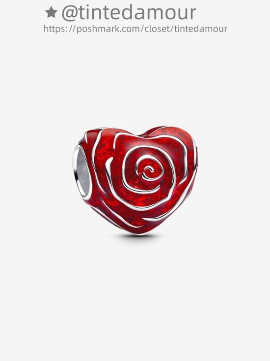 Pandora Rose Heart Charm|Pendant - Picture 1 of 2
